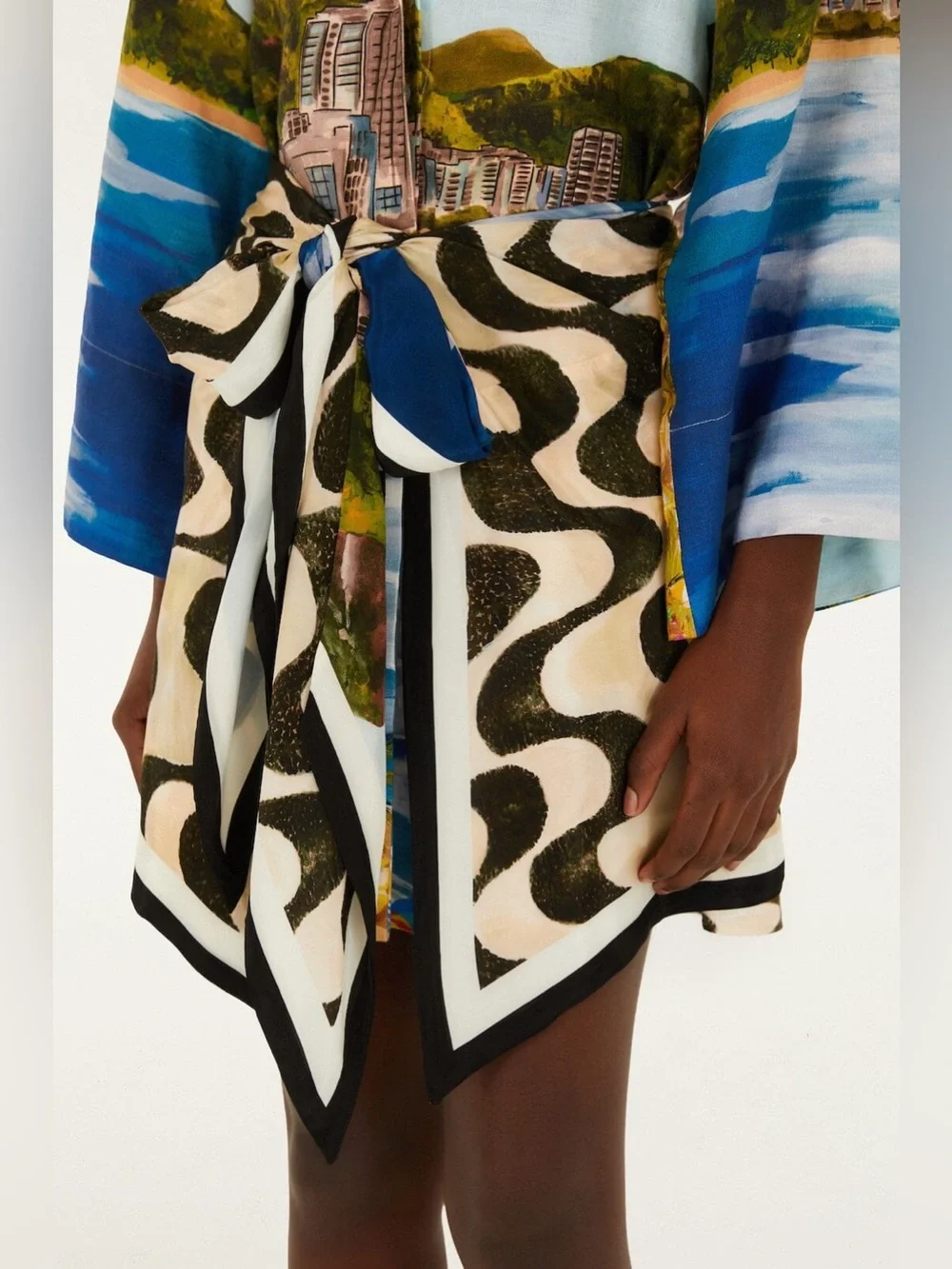 Farm Rio: COPACABANA BEACH
MULTICOLOR LONG SLEEVE KIMONO - Picture 5 of 14